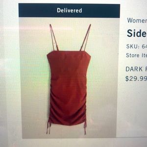 Abercrombie & Fitch Ruched Mini Dress